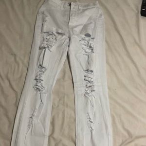 Brand new white ripped jeans